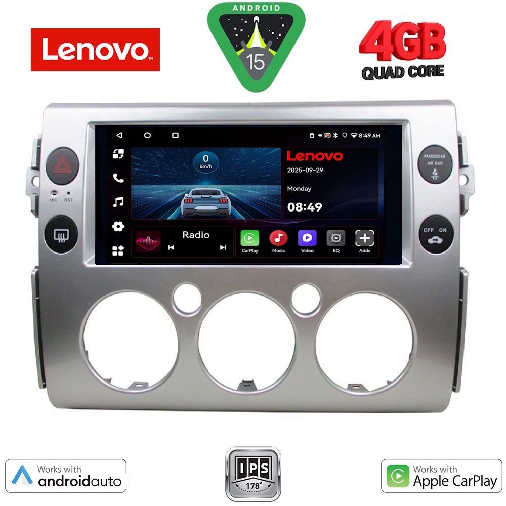 Βλησαρούλης Car Center - LENOVO LVE 8717_CPAA (9inc) MULTIMEDIA TABLET for TOYOTA FJ CRUISER mod. 2007-2013