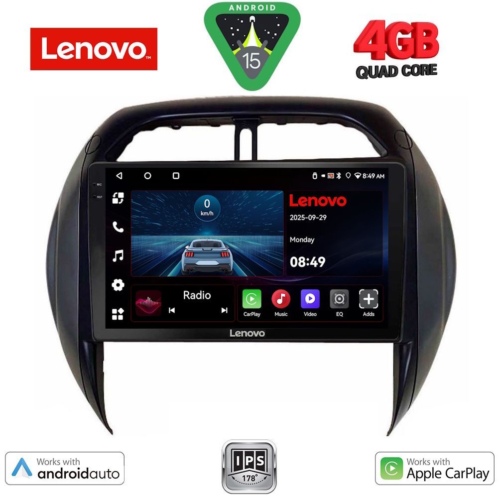 Βλησαρούλης Car Center - LENOVO LVE 8730_CPAA CLIMA (9inc) MULTIMEDIA TABLET for TOYOTA RAV 4 mod. 2000-2006