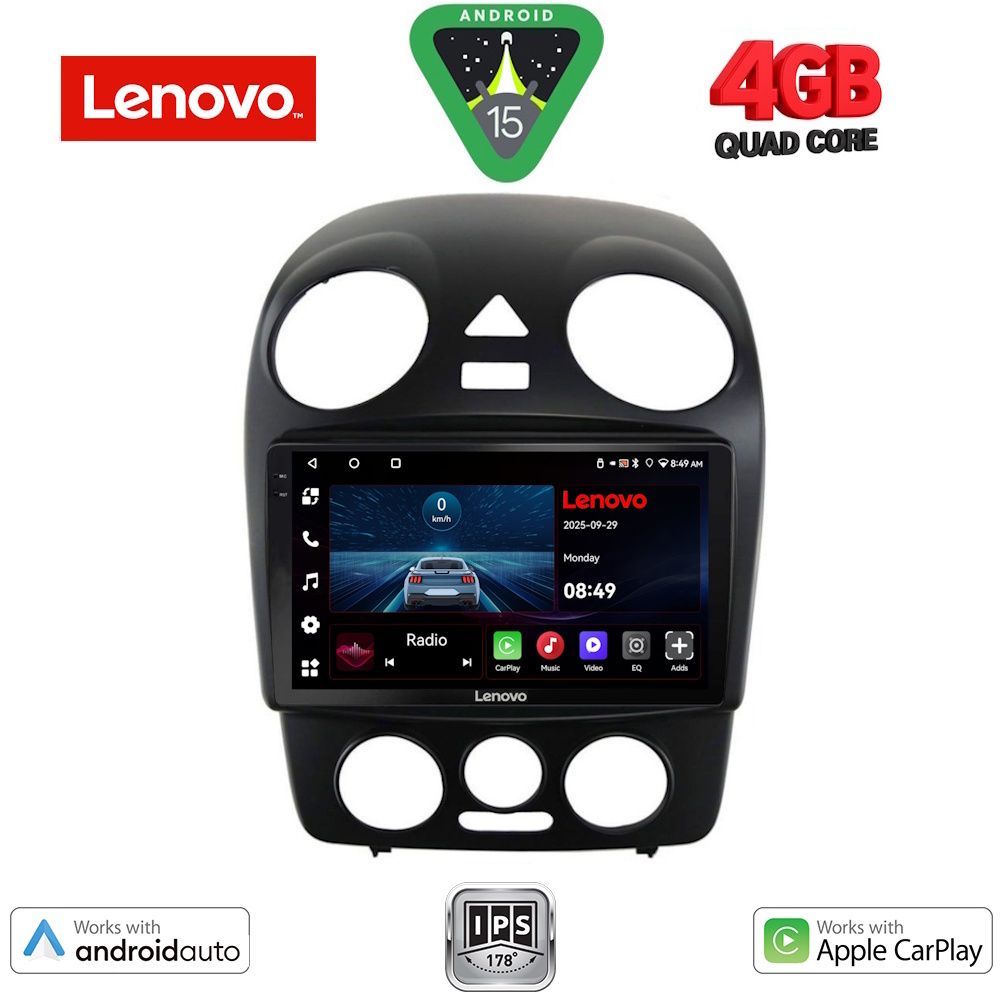 Βλησαρούλης Car Center - LENOVO LVE 8742_CPAA (9inc) MULTIMEDIA TABLET for VW BEETLE mod. 2004-2011