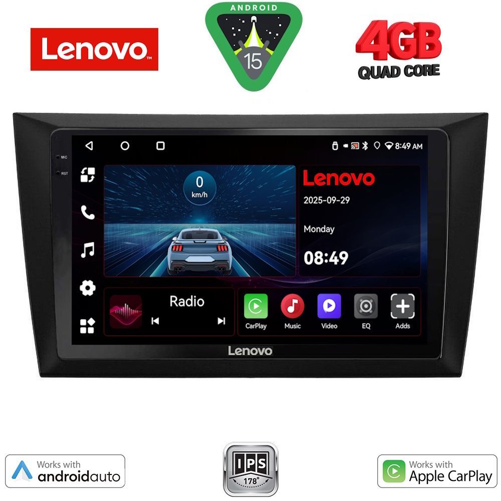 Βλησαρούλης Car Center - LENOVO LVE 8746_CPAA (9inc) MULTIMEDIA TABLET for GOLF 6 mod. 2009-2012