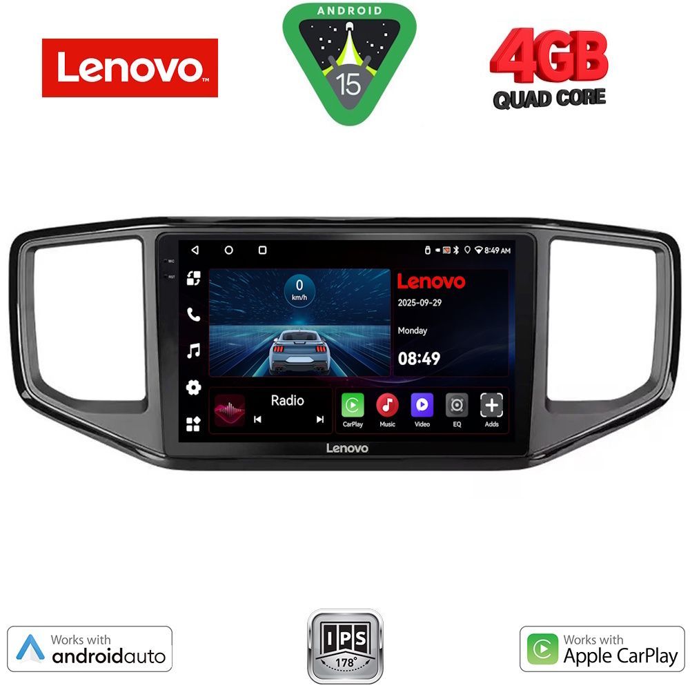 Βλησαρούλης Car Center - LENOVO LVE 8754_CPAA (9inc) MULTIMEDIA TABLET for VW AMAROK mod. 2017-2022