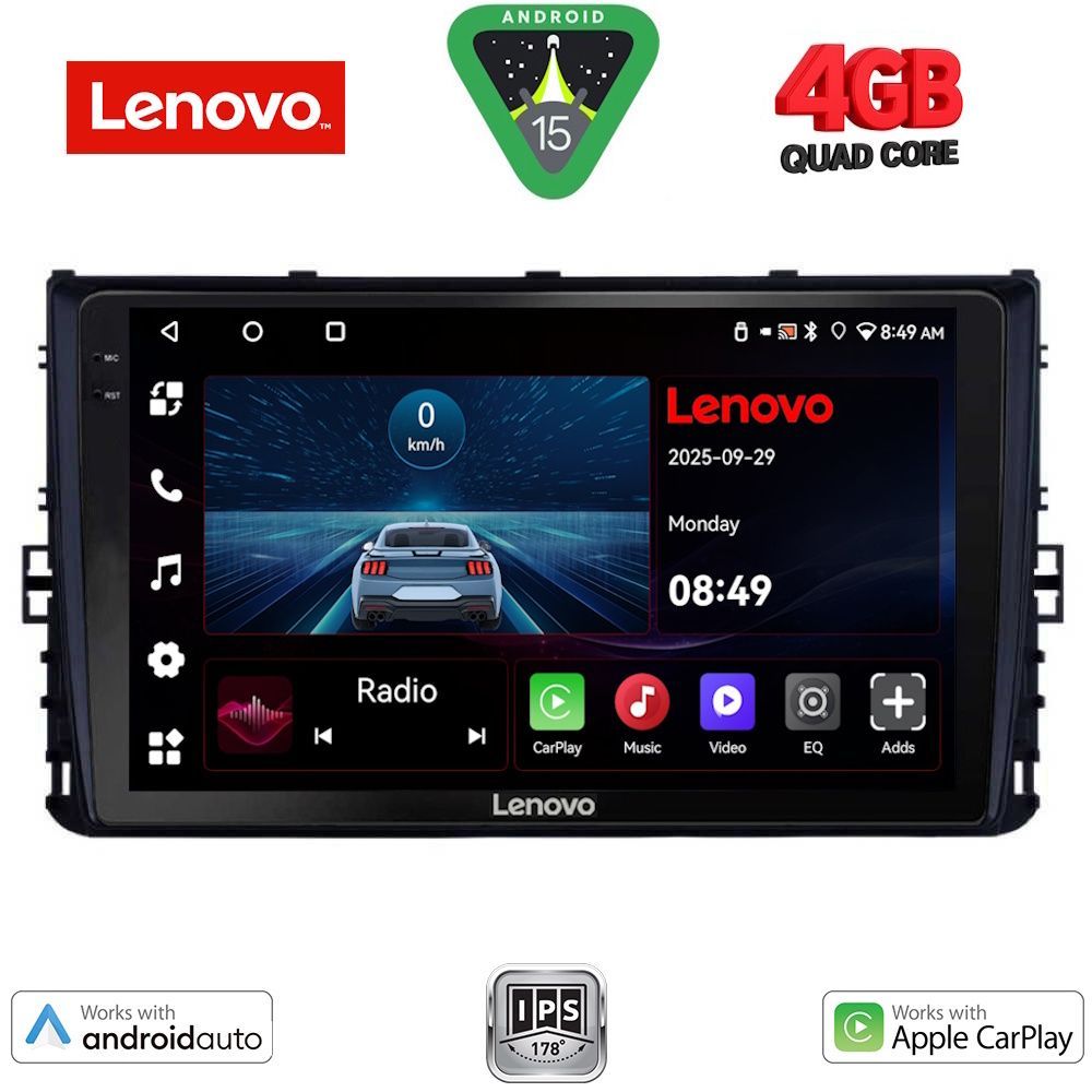 Βλησαρούλης Car Center - LENOVO LVE 8758_CPAA (9inc) MULTIMEDIA TABLET for VW POLO – TROC – TCROSS mod. 2017>