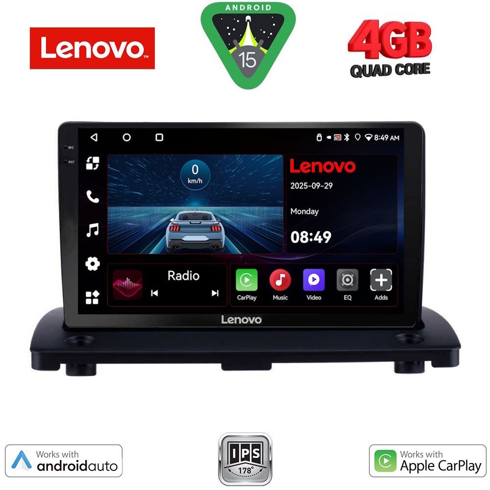 Βλησαρούλης Car Center - LENOVO LVE 8789_CPAA (9inc) MULTIMEDIA TABLET for VOLVO XC90 mod. 2002-2014