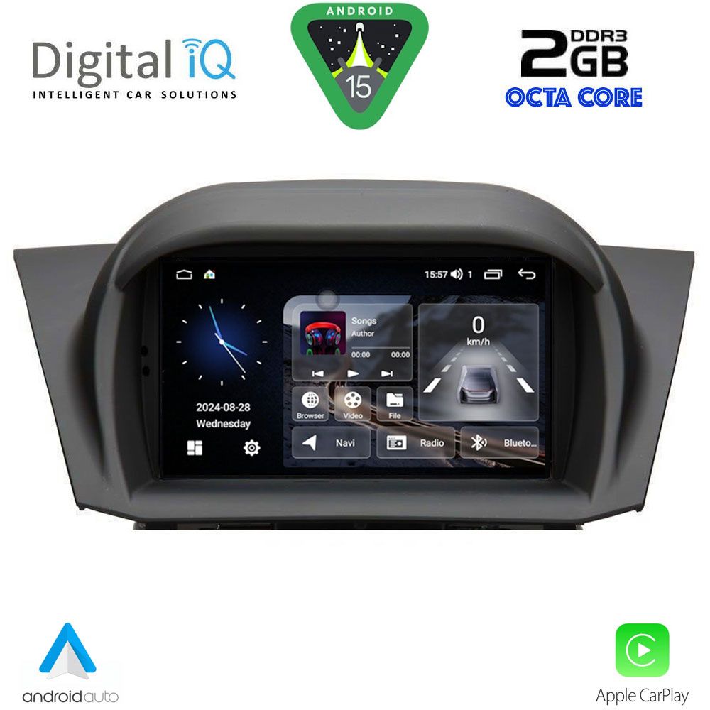 Βλησαρούλης Car Center - DIGITAL IQ MSF 375_CPA (7” DECK) MULTIMEDIA SYSTEM for FORD FIESTA mod. 2008-2017