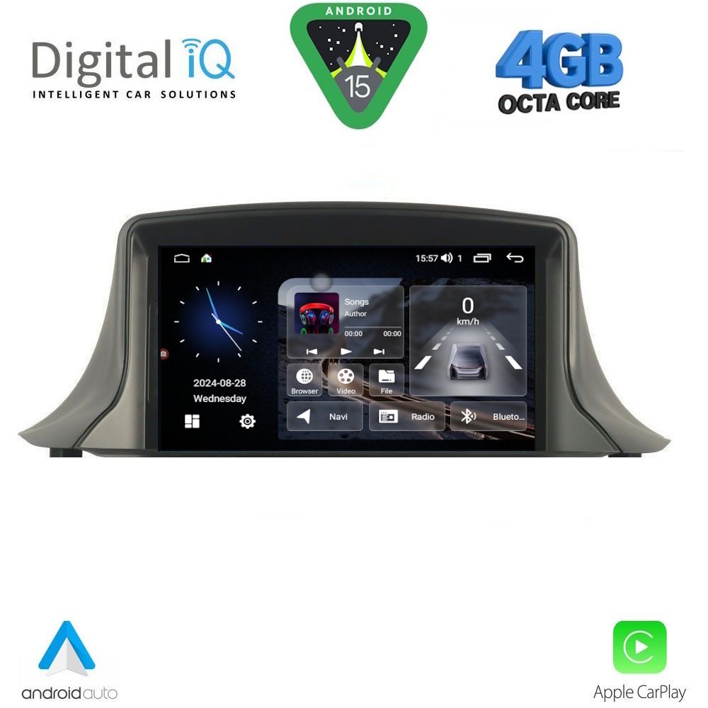 Βλησαρούλης Car Center - DIGITAL IQ MSG 445_CPA (7" DECK) MULTIMEDIA SYSTEM for RENAULT MEGANE III mod. 2009-2015