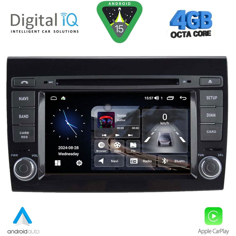 Βλησαρούλης Car Center - DIGITAL IQ MSG 497_CPA (7” DECK) MULTIMEDIA SYSTEM for FIAT BRAVO mod. 2007>