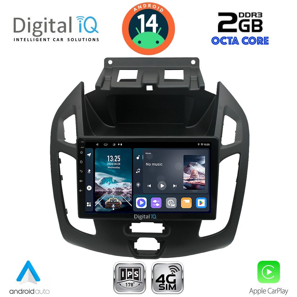 Βλησαρούλης Car Center - DIGITAL IQ RTG 4176_CPA  (9inc) MULTIMEDIA TABLET for FORD TRANSIT CONNECT mod. 2013-2018