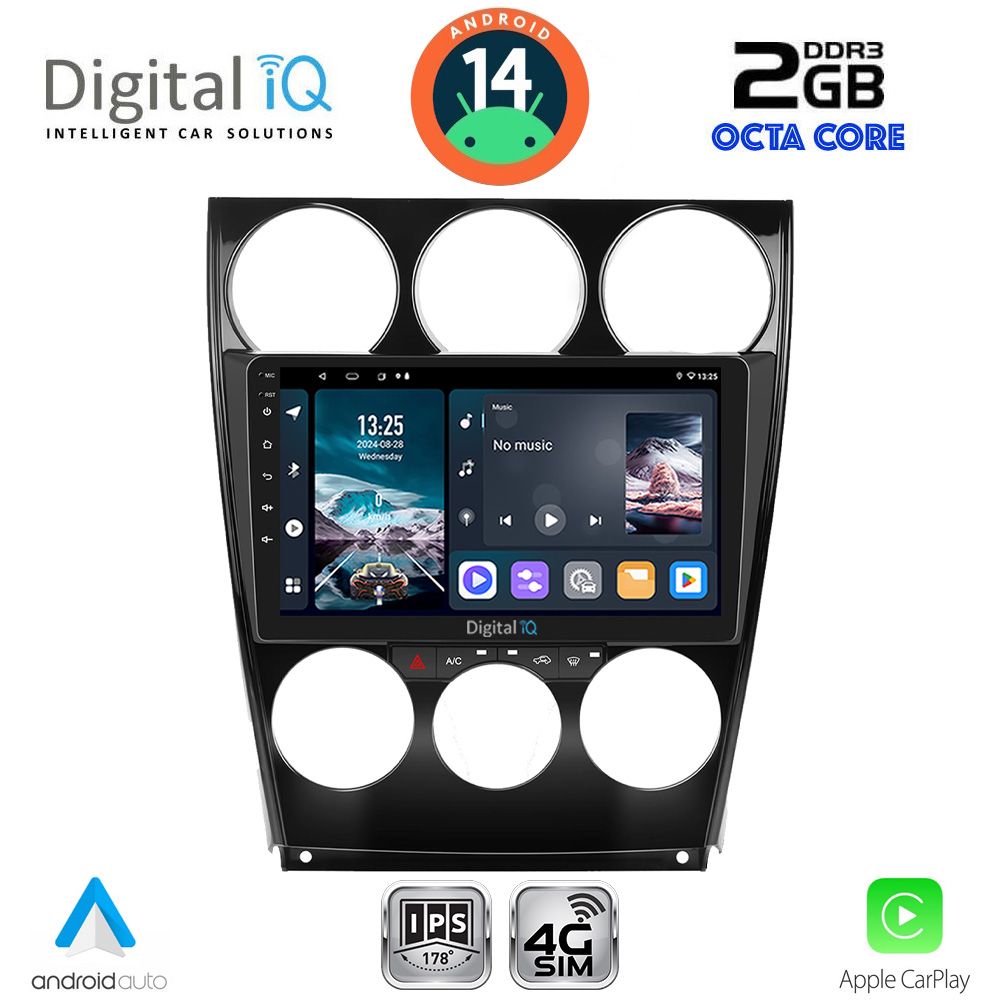 Βλησαρούλης Car Center - DIGITAL IQ RTG 4375_CPA (9inc) MULTIMEDIA TABLET for MAZDA 6 (FACELIFT) mod. 2005-2008