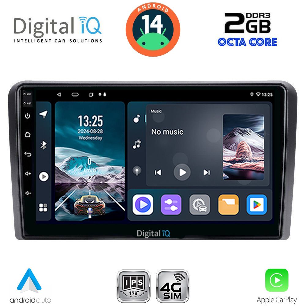 Βλησαρούλης Car Center - DIGITAL IQ RTG 4481BL_CPA (9inc) MULTIMEDIA TABLET for OPEL ALL mod. 2004-2014 (BLACK)