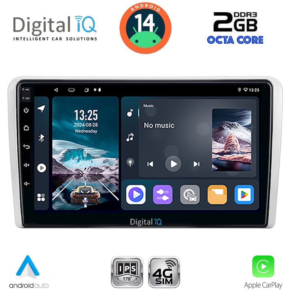 Βλησαρούλης Car Center - DIGITAL IQ RTG 4481SL_CPA (9inc) MULTIMEDIA TABLET for OPEL ALL mod. 2004-2014 (SILVER)