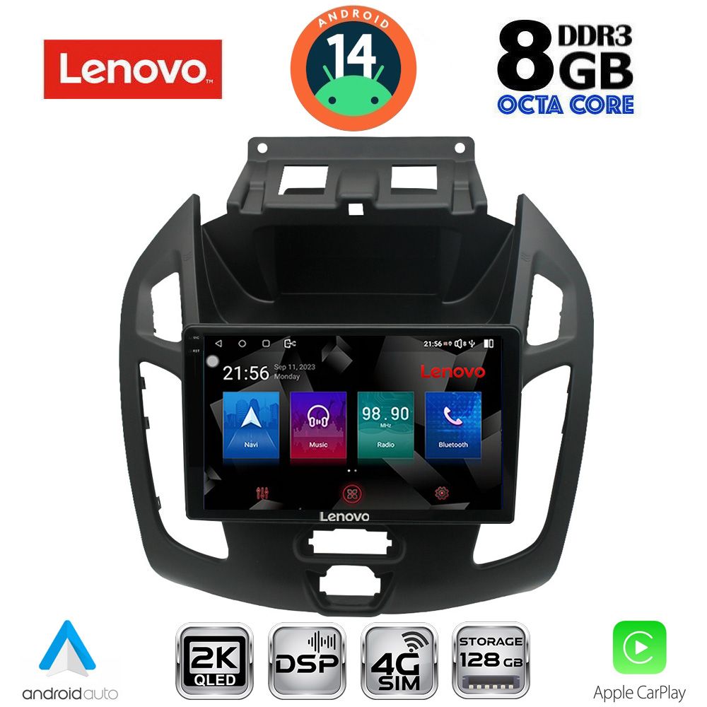 Βλησαρούλης Car Center - LENOVO SSW 10176_CPA  (9inc) MULTIMEDIA TABLET for FORD TRANSIT CONNECT mod. 2013-2018