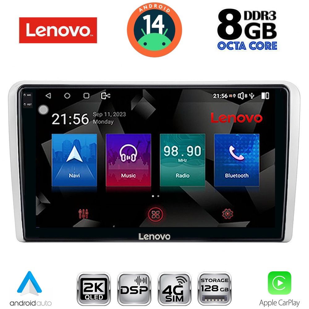 Βλησαρούλης Car Center - LENOVO SSW 10481SL_CPA (9inc) MULTIMEDIA TABLET for OPEL ALL mod. 2004-2014 (SILVER)
