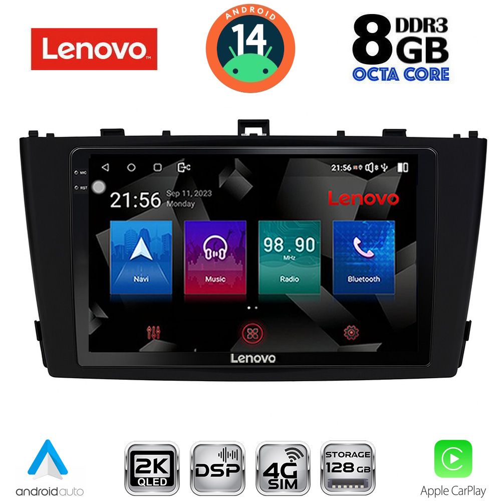 Βλησαρούλης Car Center - LENOVO SSW 10705BL_CPA (9inc) MULTIMEDIA TABLET for TOYOTA AVENSIS (T27) mod. 2009-2015 (BLACK)