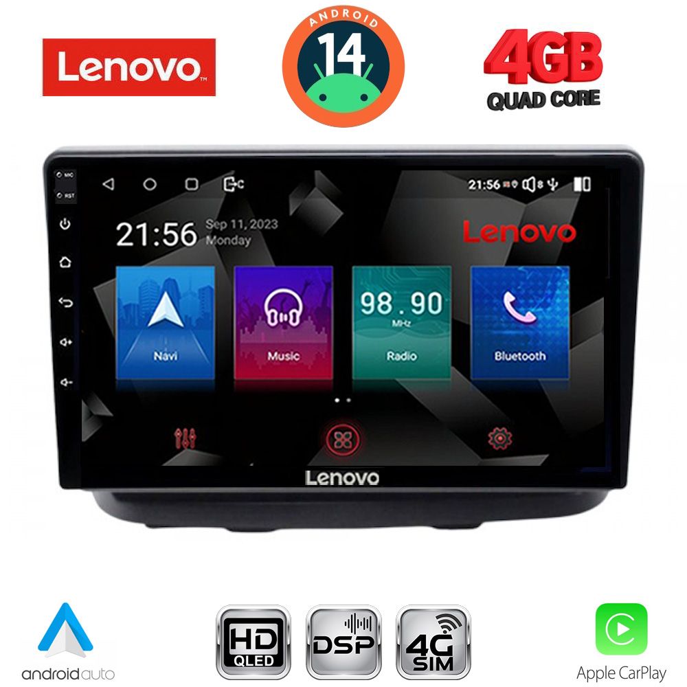 Βλησαρούλης Car Center - LENOVO SSX 9135_CPA (10inc) MULTIMEDIA TABLET for FIAT DOBLO mod. 2002-2009