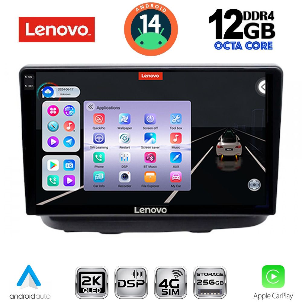 Βλησαρούλης Car Center - LENOVO SSZ 12135_CPA (10inc) MULTIMEDIA TABLET for FIAT DOBLO mod. 2002-2009