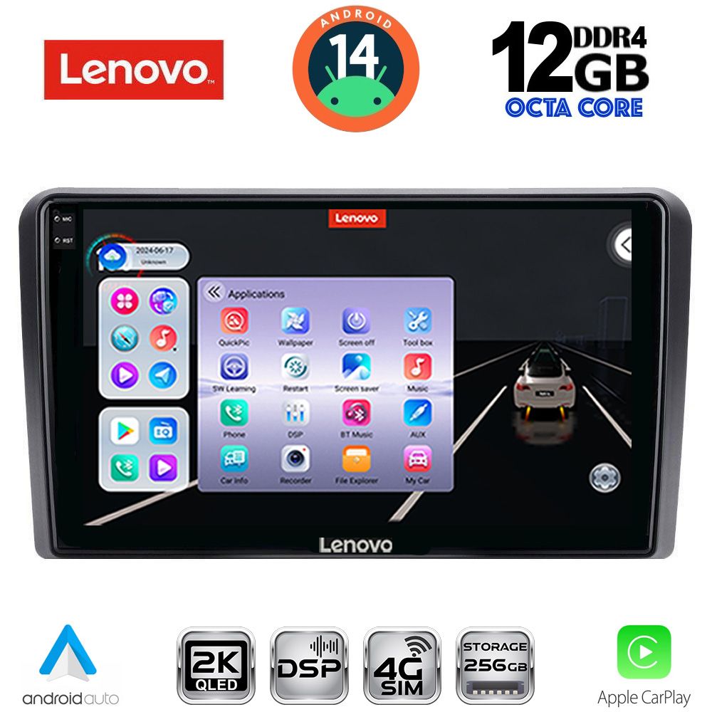 Βλησαρούλης Car Center - LENOVO SSZ 12481BL_CPA (9inc) MULTIMEDIA TABLET for OPEL ALL mod. 2004-2014 (BLACK)
