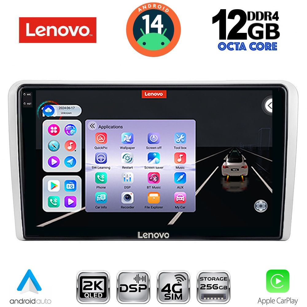 Βλησαρούλης Car Center - LENOVO SSZ 12481SL_CPA (9inc) MULTIMEDIA TABLET for OPEL ALL mod. 2004-2014 (SILVER)