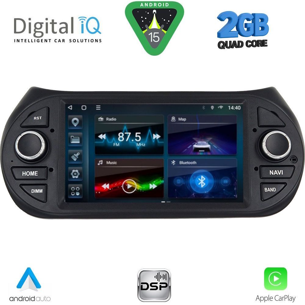 Βλησαρούλης Car Center - DIGITAL IQ BLD 092_CPA (7" DECK) MULTIMEDIA for CT NEMO – FT FIORINO-QUBO – PG BIPPER mod. 2008>