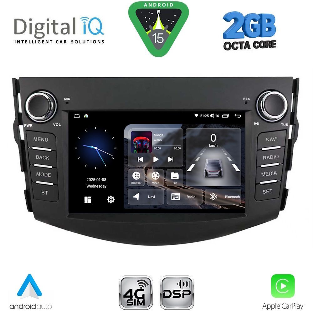 Βλησαρούλης Car Center - DIGITAL IQ BLF 317_CPA (7" DECK) MULTIMEDIA OEM for TOYOTA RAV 4 mod. 2006-2012