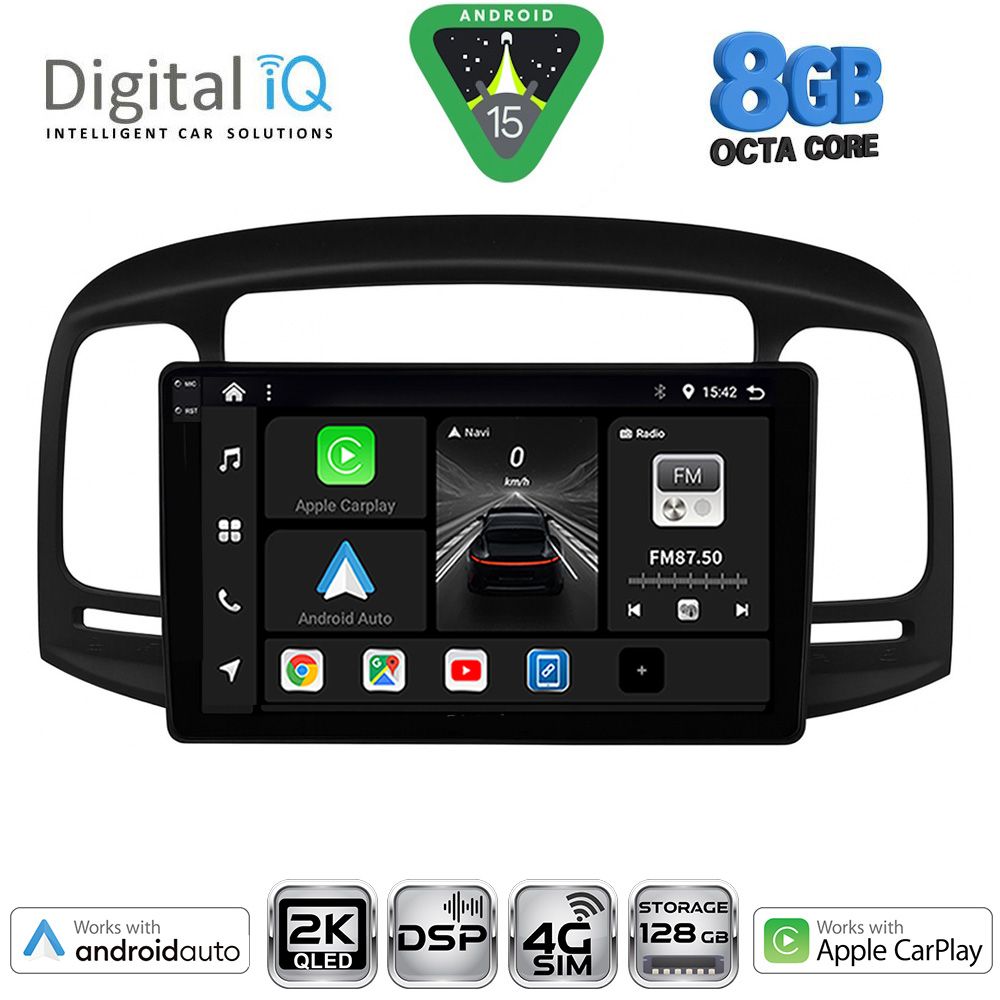 Βλησαρούλης Car Center - DIGITAL IQ BXF 11249BL_CPAA (9inc) MULTIMEDIA TABLET for HYUNDAI ACCENT mod. 2005-2012 (BLACK)
