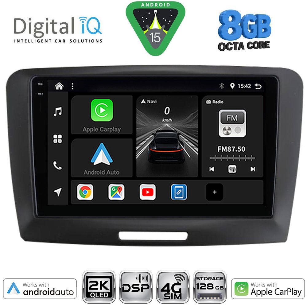 Βλησαρούλης Car Center - DIGITAL IQ BXF 11604A_CPAA (9inc) MULTIMEDIA TABLET for SKODA SUPERB mod. 2008-2015
