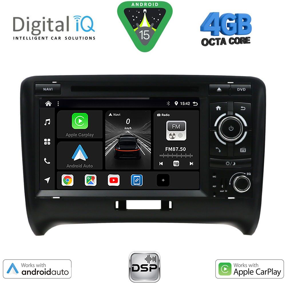 Βλησαρούλης Car Center - DIGITAL IQ BXF 678_CPAA (7" DVD) MULTIMEDIA SYSTEM for AUDI ΤΤ mod. 2007-2015