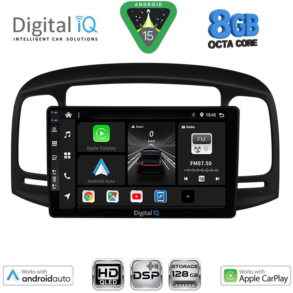 Βλησαρούλης Car Center - DIGITAL IQ BXF 7249BL_CPAA (9inc) MULTIMEDIA TABLET for HYUNDAI ACCENT mod. 2005-2012 (BLACK)