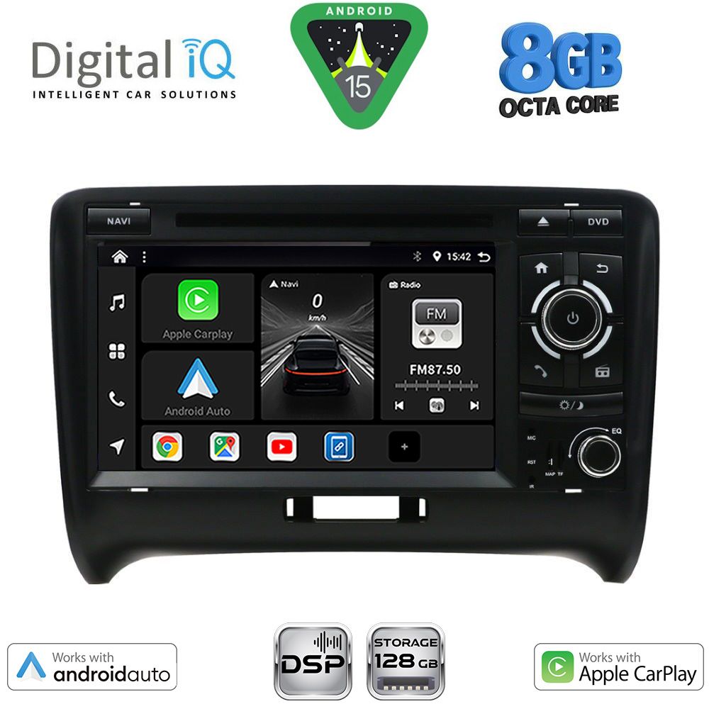 Βλησαρούλης Car Center - DIGITAL IQ BXF 778_CPAA (7" DVD) MULTIMEDIA SYSTEM for AUDI ΤΤ mod. 2007-2015