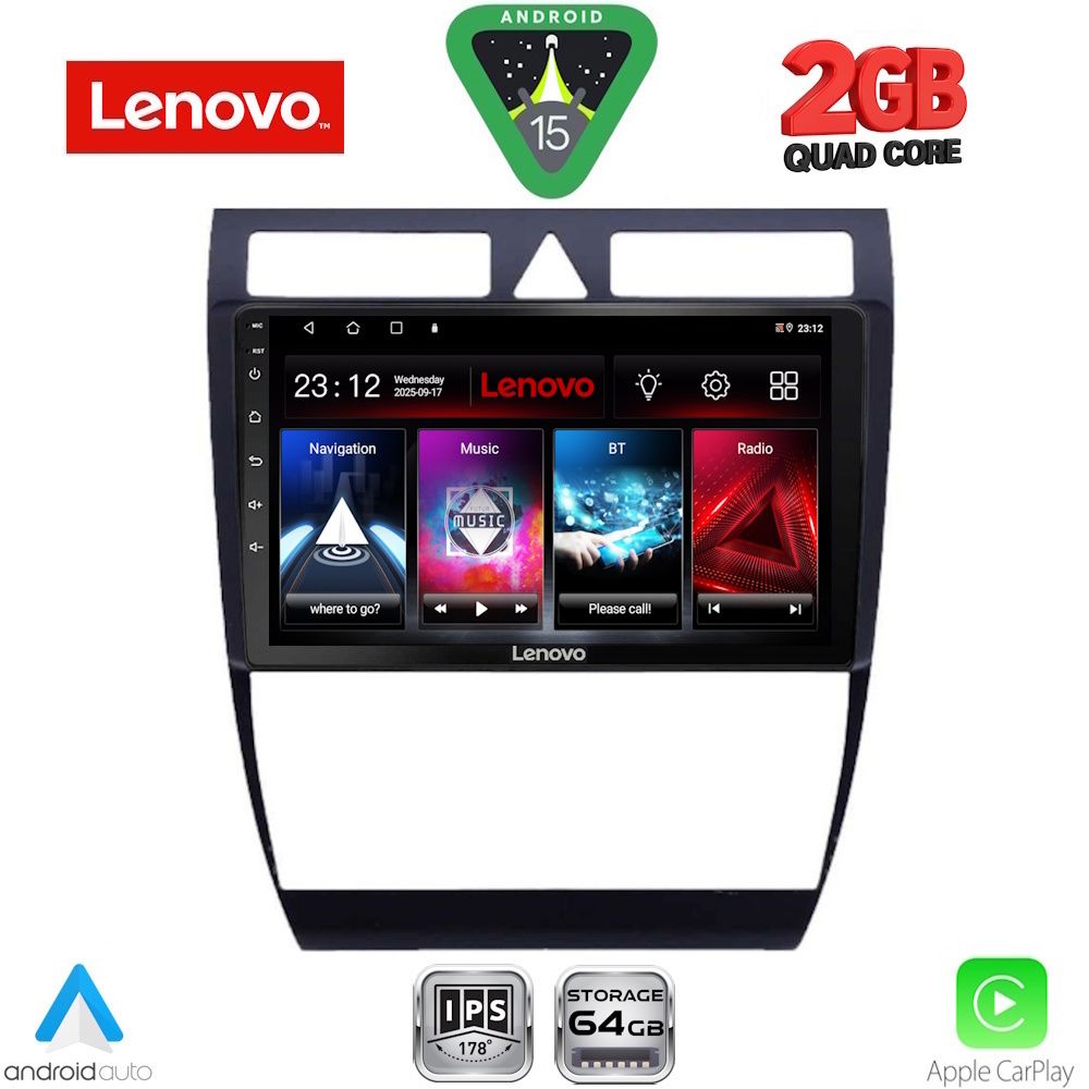 Βλησαρούλης Car Center - LENOVO LVD 2006_CPA (9inc) MULTIMEDIA TABLET for AUDI A6 mod. 1998-2005