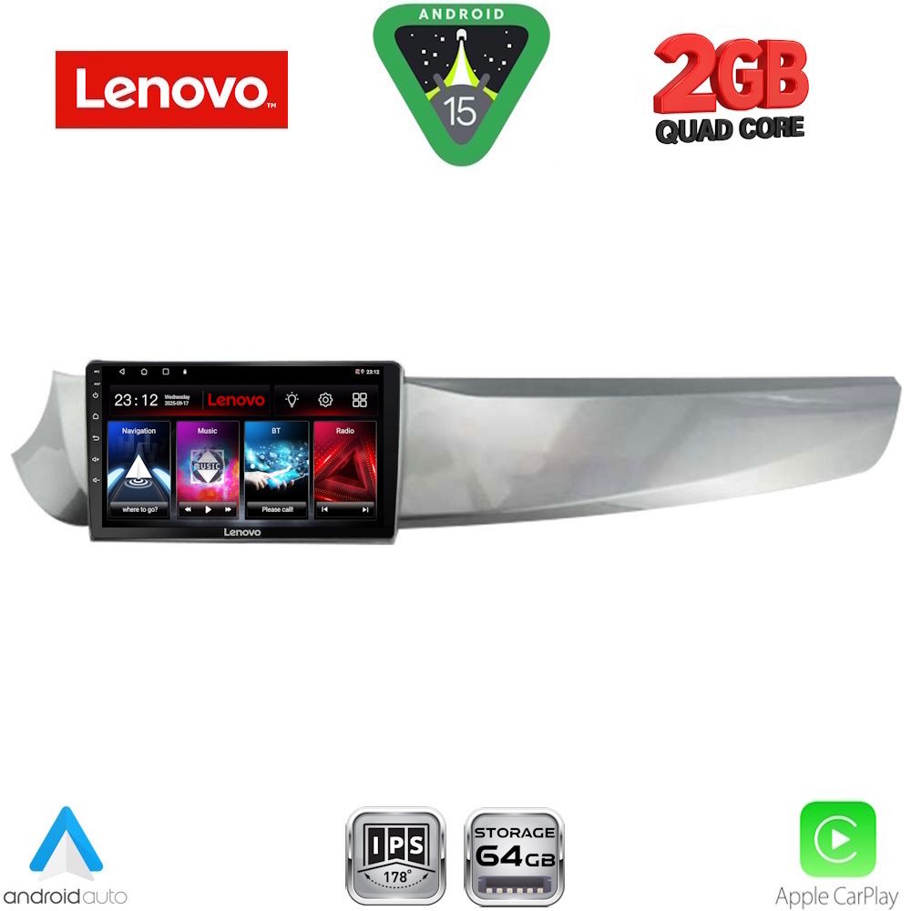 Βλησαρούλης Car Center - LENOVO LVD 2025_CPA (9inc) MULTIMEDIA TABLET for ALFA ROMEO GIULIETTA mod. 2010-2014