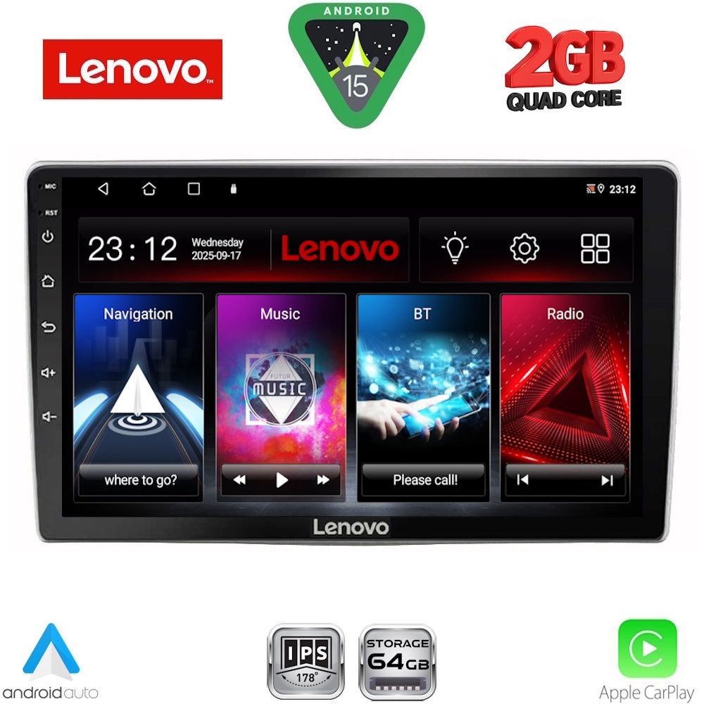 Βλησαρούλης Car Center - LENOVO LVD 2028_CPA (9inc) MULTIMEDIA TABLET for ALFA ROMEO MITO mod. 2008-2018
