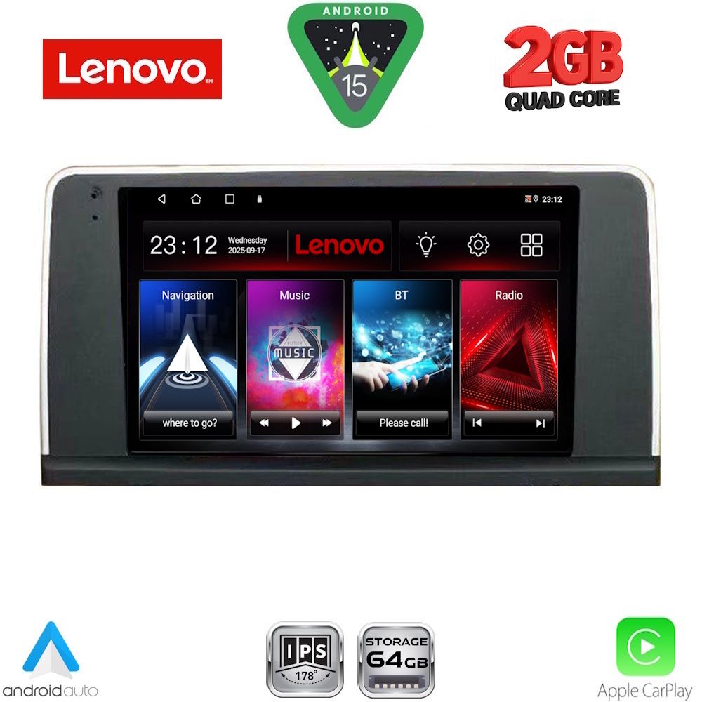 Βλησαρούλης Car Center - LENOVO LVD 2059_CPA (CIC) (9inc) MULTIMEDIA TABLET for BMW X3 (F25) mod. 2011-2013
