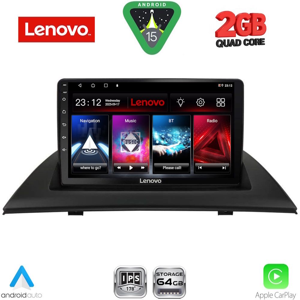 Βλησαρούλης Car Center - LENOVO LVD 2058_CPA (9inc) MULTIMEDIA TABLET for BMW X3 (E83) mod. 2003-2010