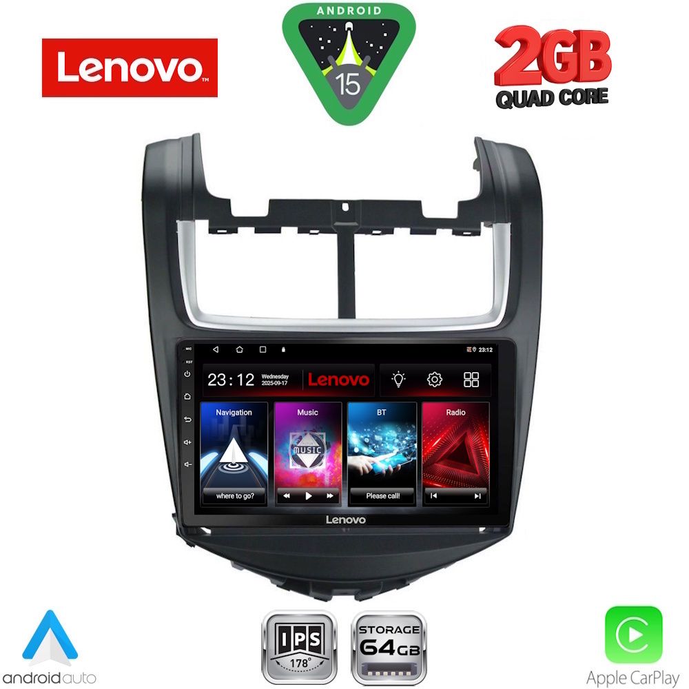 Βλησαρούλης Car Center - LENOVO LVD 2075_CPA (9inc) MULTIMEDIA TABLET for CHEVROLET AVEO mod. 2014-2017