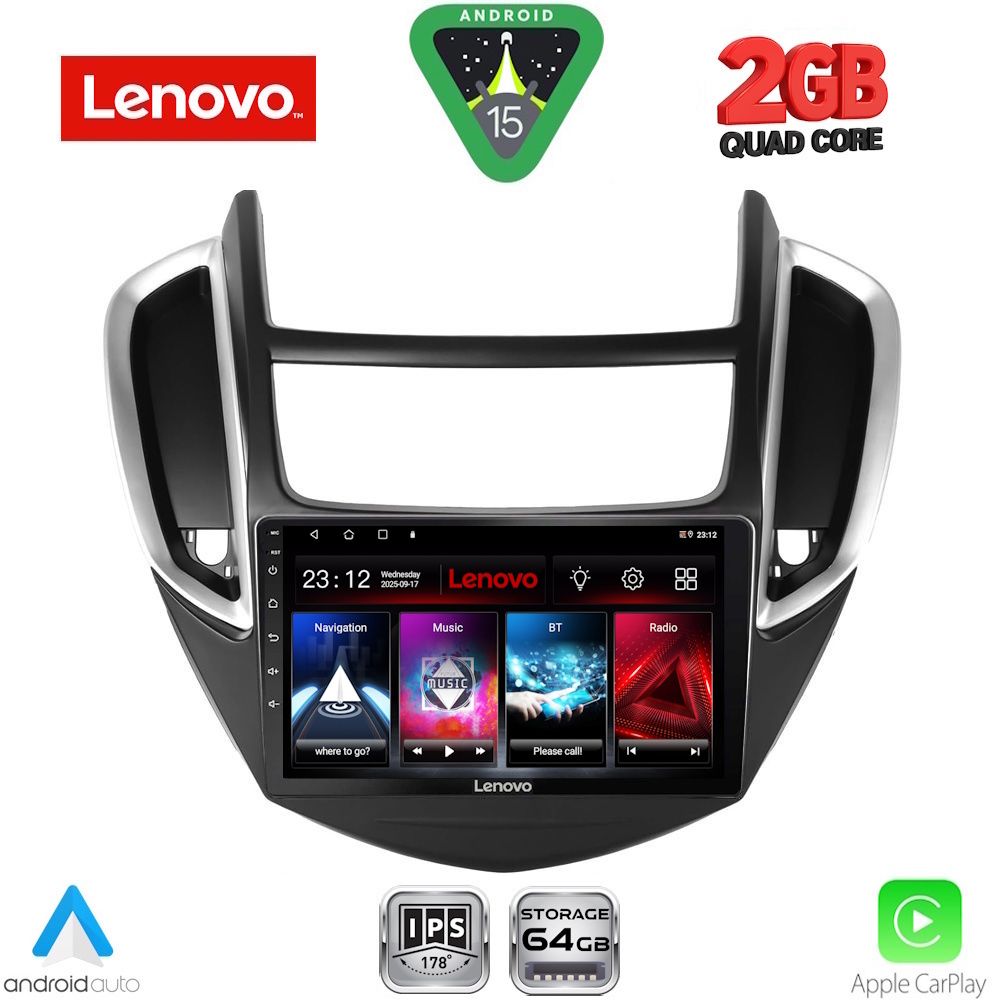 Βλησαρούλης Car Center - LENOVO LVD 2080_CPA (9inc) MULTIMEDIA TABLET for CHEVROLET TRAX mod. 2014-2022