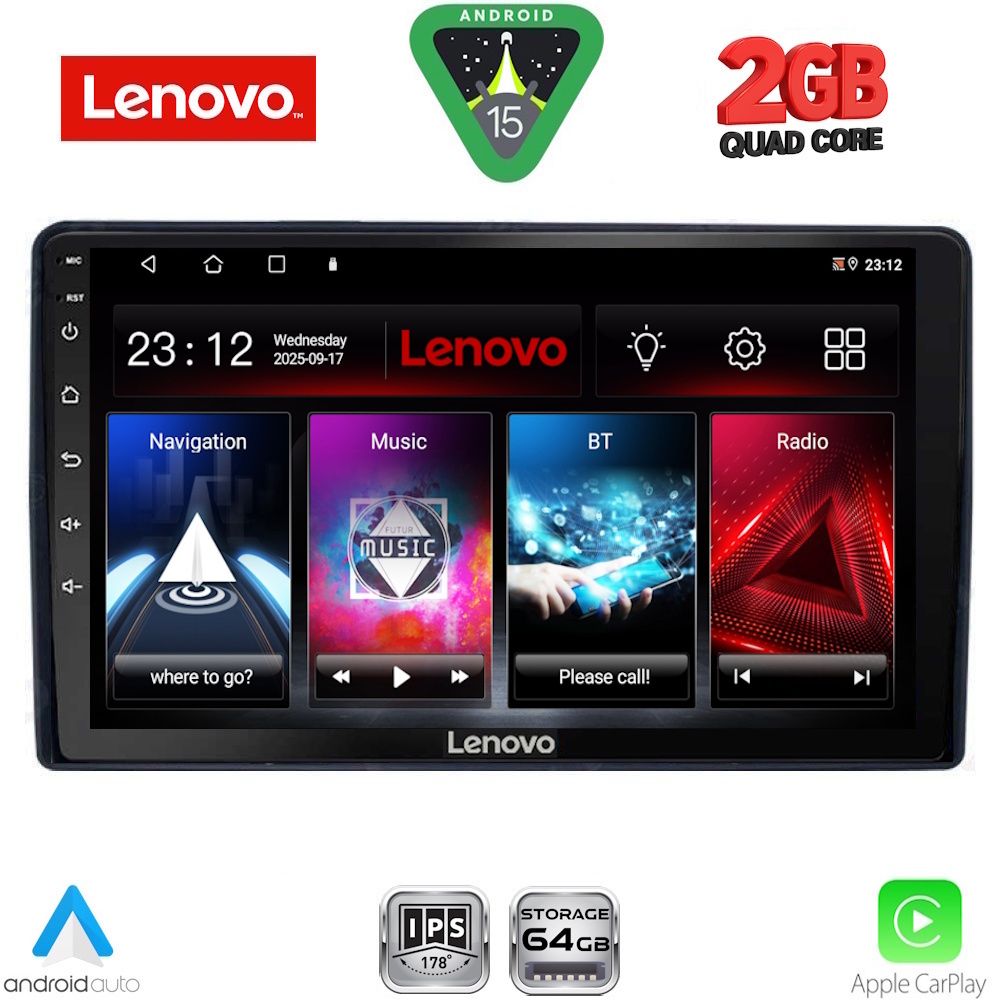Βλησαρούλης Car Center - LENOVO LVD 2081_CPA (9inc) MULTIMEDIA TABLET for CITROEN – PEUGEOT mod. 2008-2018