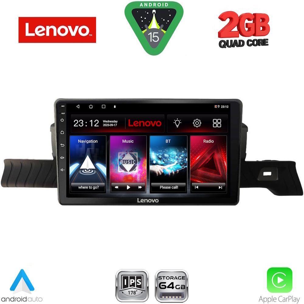 Βλησαρούλης Car Center - LENOVO LVD 2094_CPA (9inc) MULTIMEDIA TABLET for CITROEN C3 mod. 2024-2026