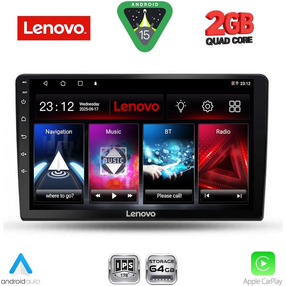 Βλησαρούλης Car Center - LENOVO LVD 2103B_CPA (9inc) MULTIMEDIA TABLET for DACIA DUSTER mod. 2012-2019