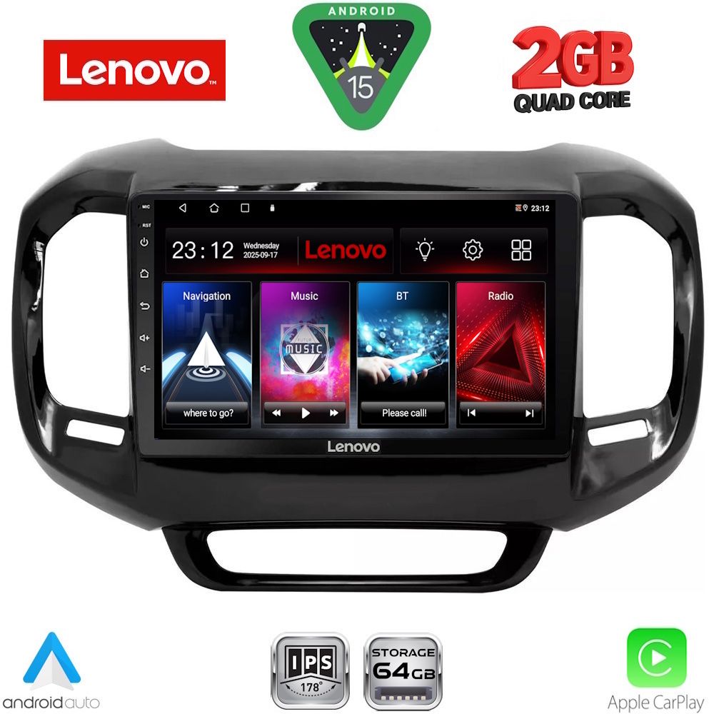 Βλησαρούλης Car Center - LENOVO LVD 2127_CPA (9inc) MULTIMEDIA TABLET for FIAT TORO mod. 2017-2026