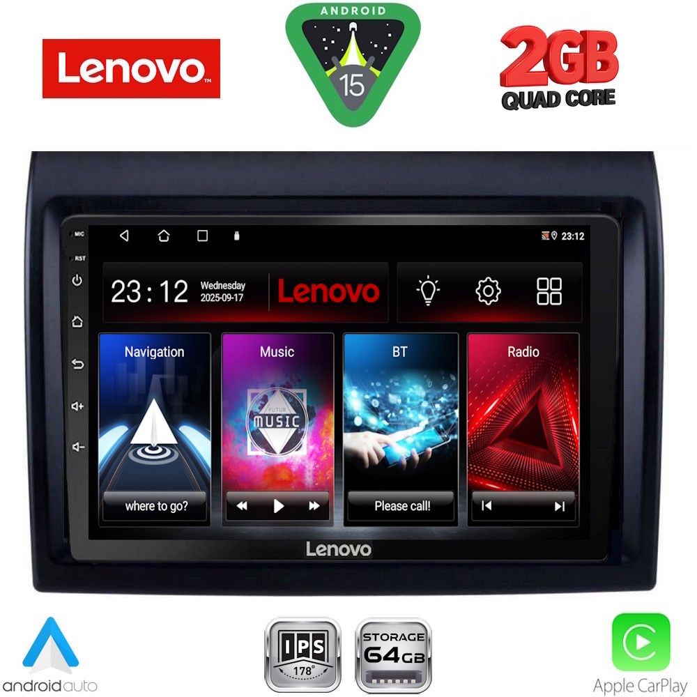 Βλησαρούλης Car Center - LENOVO LVD 2140_CPA (9inc) MULTIMEDIA TABLET for FIAT DUCATO mod. 2006-2011