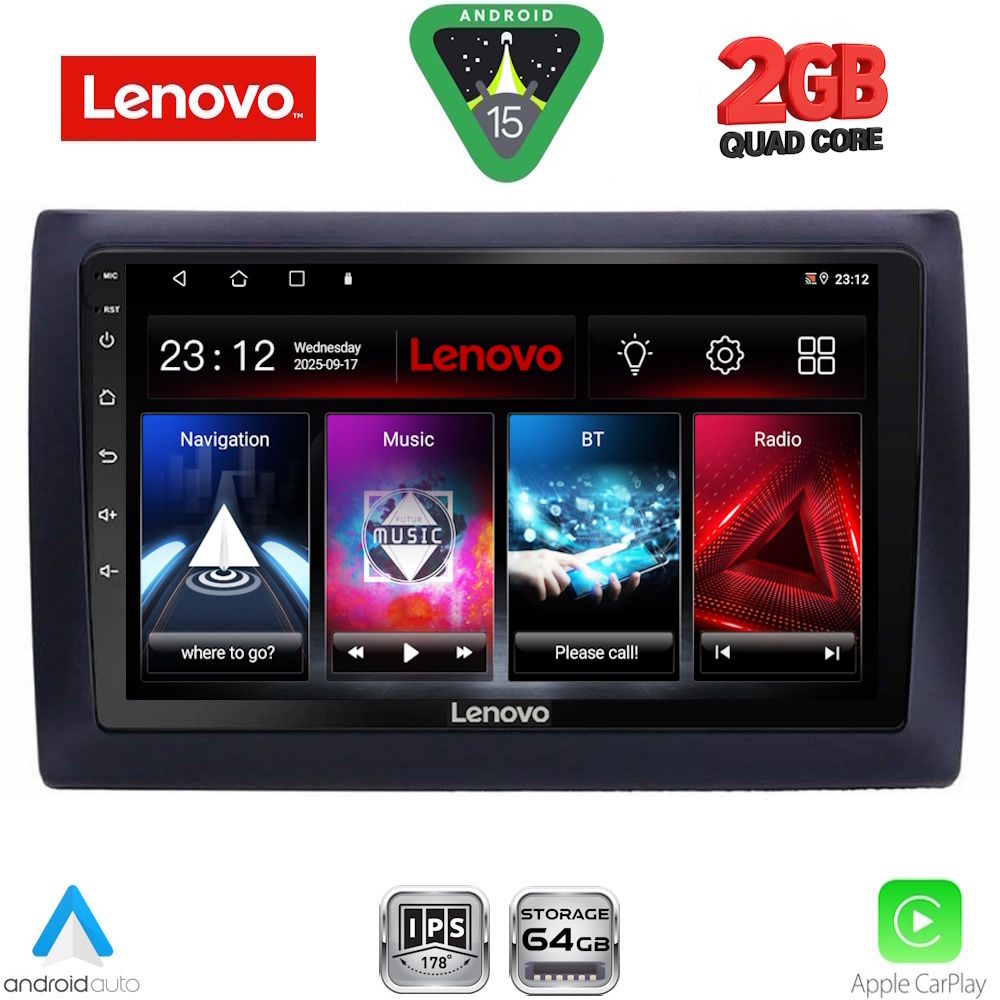 Βλησαρούλης Car Center - LENOVO LVD 2145_CPA (9inc) MULTIMEDIA TABLET for FIAT STILO mod. 2001-2007