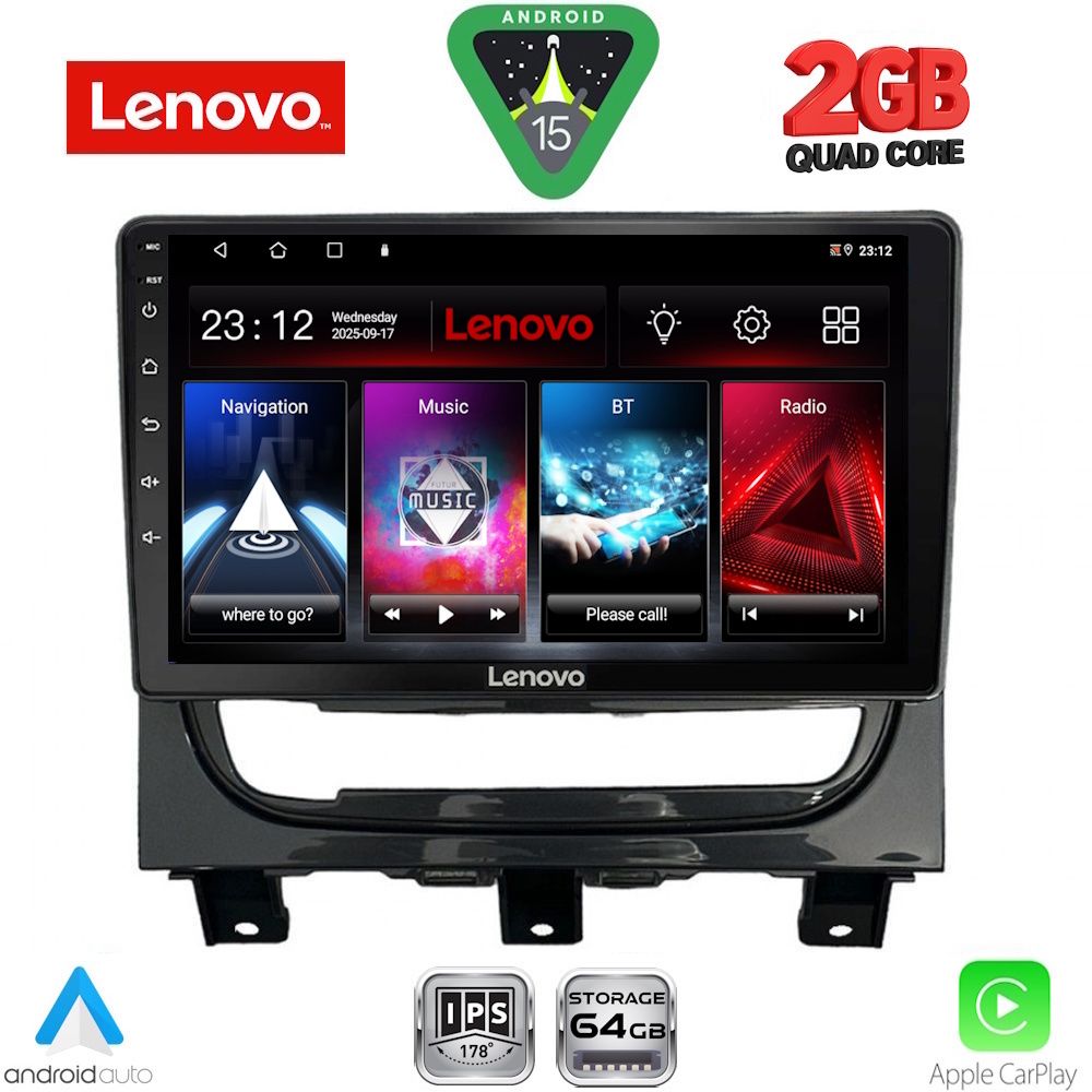 Βλησαρούλης Car Center - LENOVO LVD 2146_CPA (9inc) MULTIMEDIA TABLET for FIAT STRADA mod. 2012-2020