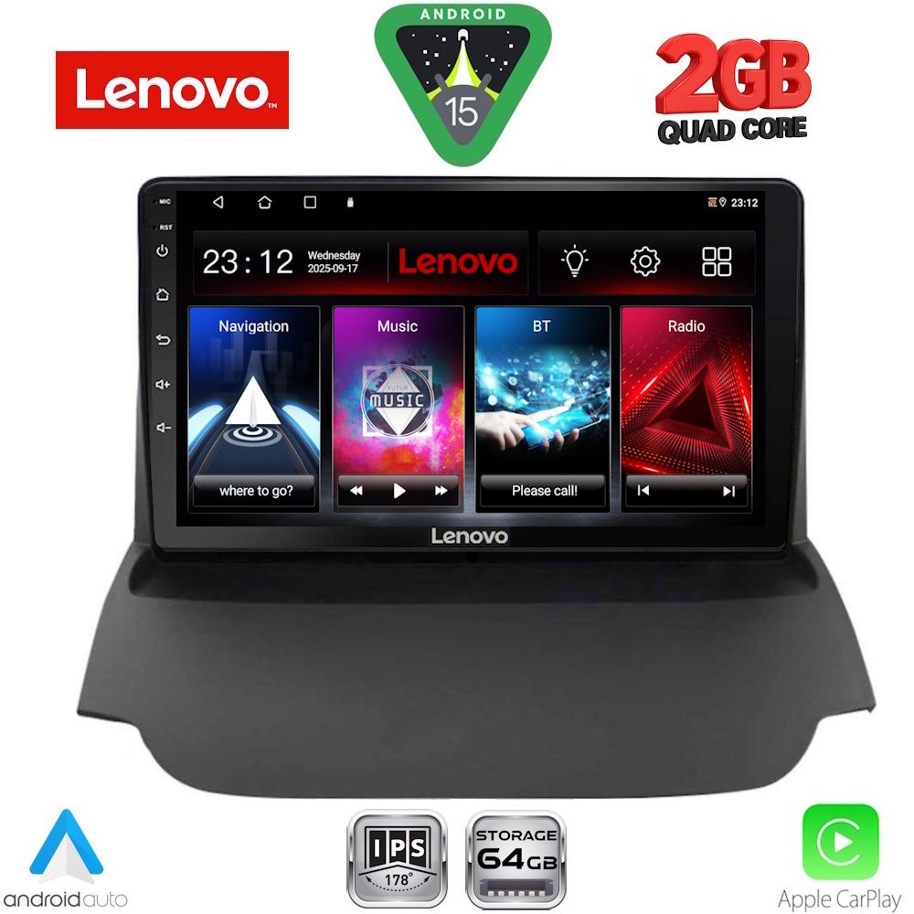 Βλησαρούλης Car Center - LENOVO LVD 2150_CPA (9inc) MULTIMEDIA TABLET for FORD ECOSPORT  mod. 2012-2018