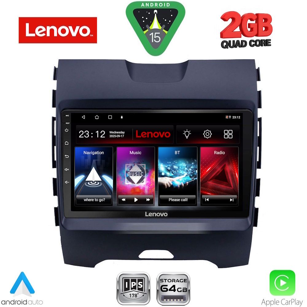 Βλησαρούλης Car Center - LENOVO LVD 2152_CPA (9inc) MULTIMEDIA TABLET for FORD EDGE mod. 2015-2023