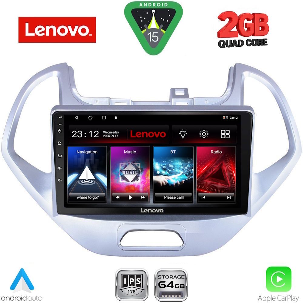 Βλησαρούλης Car Center - LENOVO LVD 2167LO_CPA (9inc) MULTIMEDIA TABLET for FORD KA mod. 2017-2024