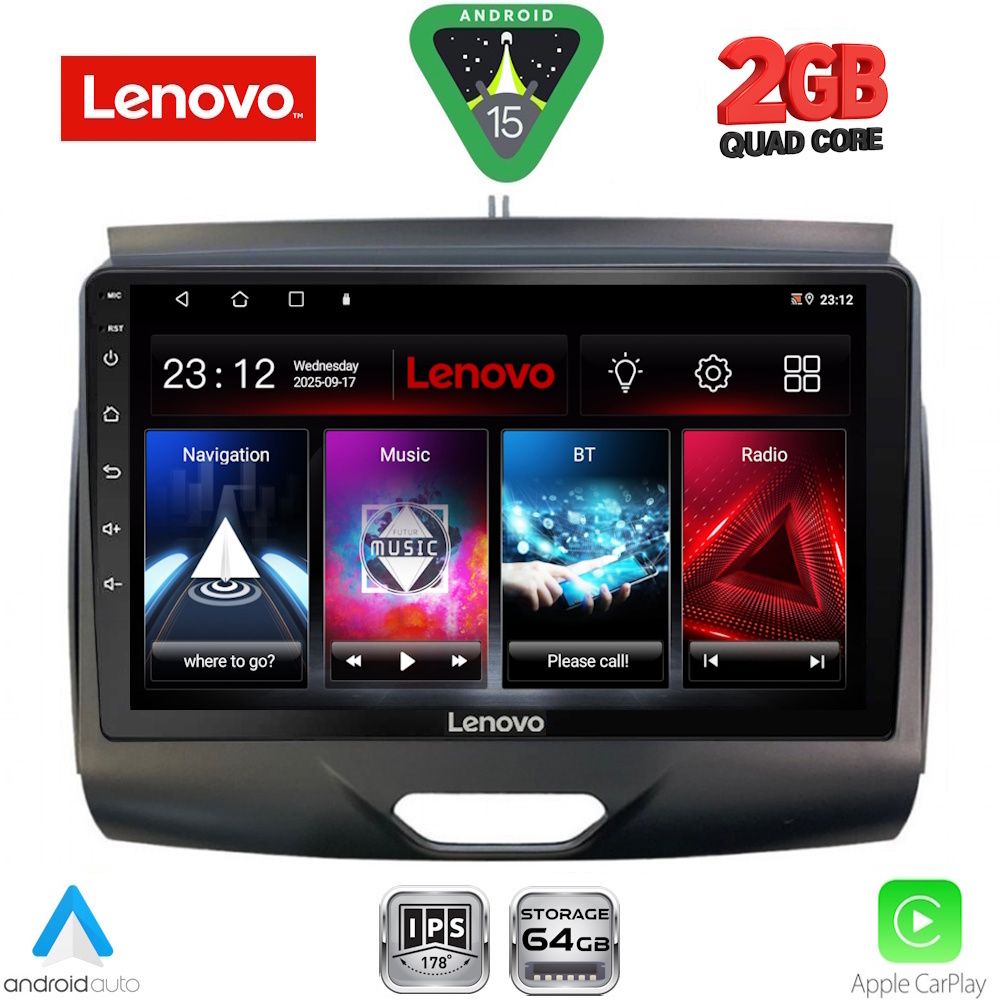 Βλησαρούλης Car Center - LENOVO LVD 2172_CPA (9inc) MULTIMEDIA TABLET for FORD RANGER mod. 2015-2018