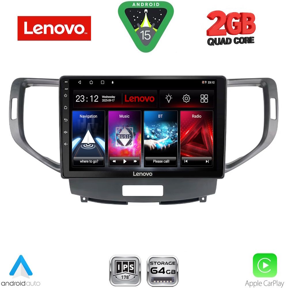 Βλησαρούλης Car Center - LENOVO LVD 2183_CPA (9inc) MULTIMEDIA TABLET for HONDA ACCORD mod. 2008-2013