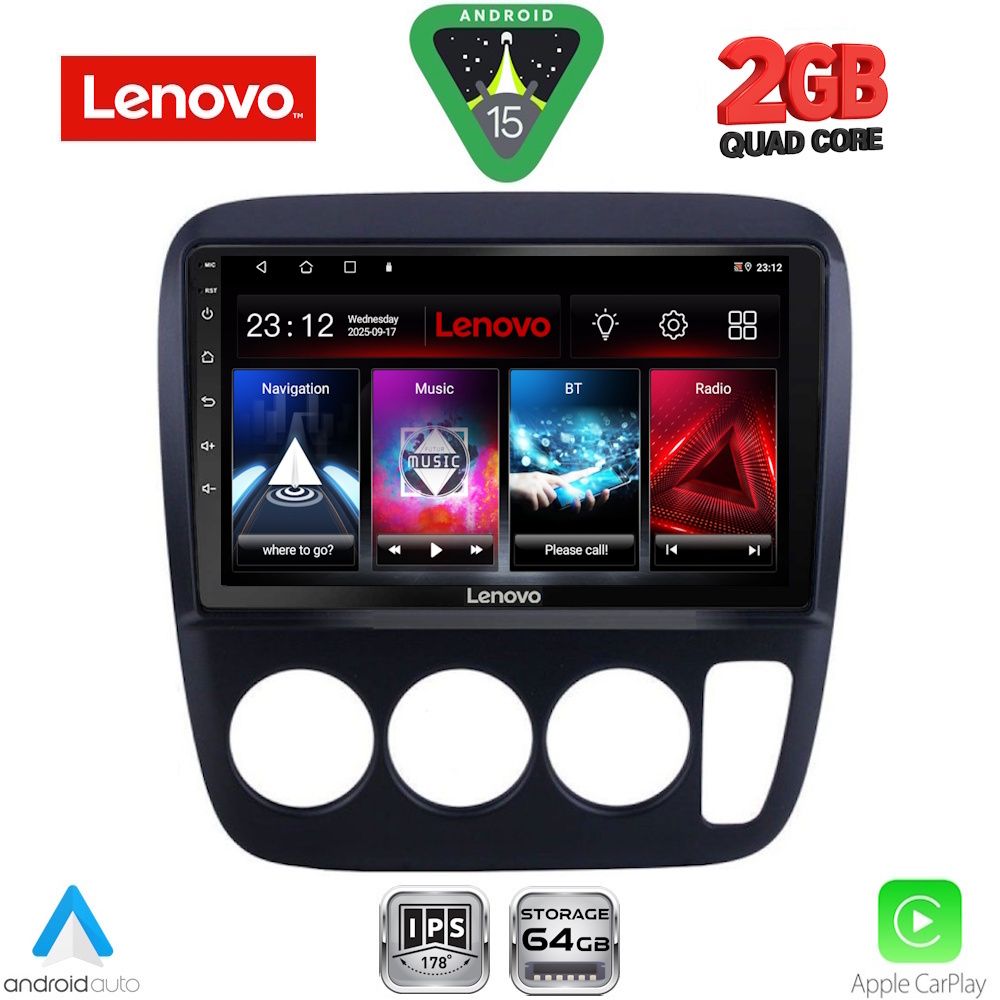 Βλησαρούλης Car Center - LENOVO LVD 2196_CPA A/C (9inc) MULTIMEDIA TABLET for HONDA CRV mod. 1996-2006