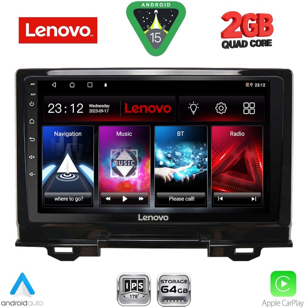 Βλησαρούλης Car Center - LENOVO LVD 2202_CPA (9inc) MULTIMEDIA TABLET for HONDA HRV mod. 2021-2026