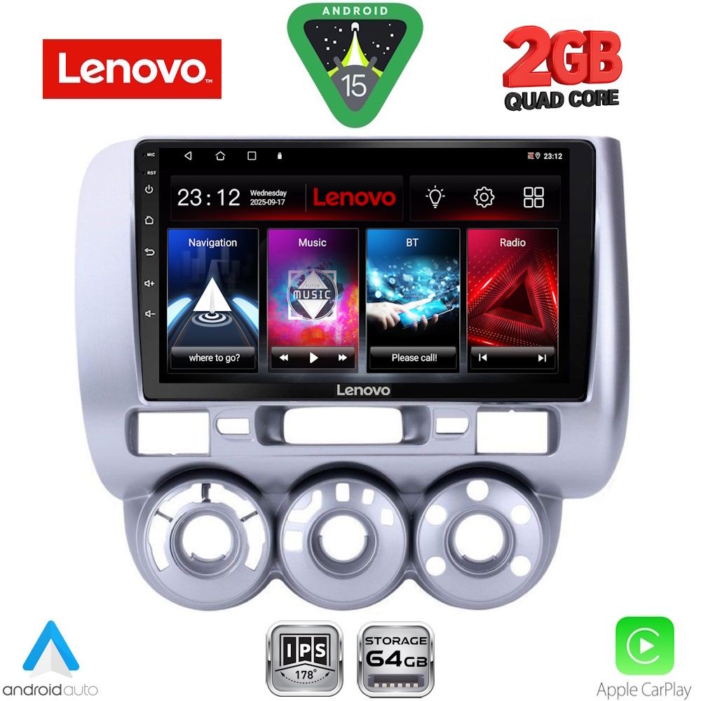 Βλησαρούλης Car Center - LENOVO LVD 2210_CPA A/C (9inc) MULTIMEDIA TABLET for HONDA JAZZ mod. 2002-2008